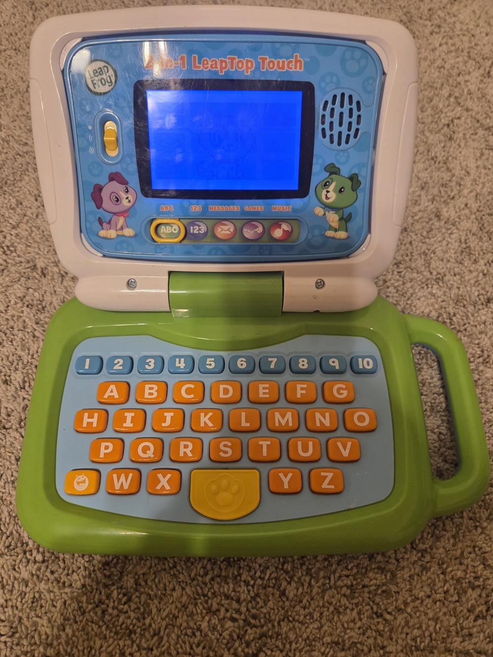 Leap Frog Kids 2-in-1 LeapTop Touch Toy - Green and Blue